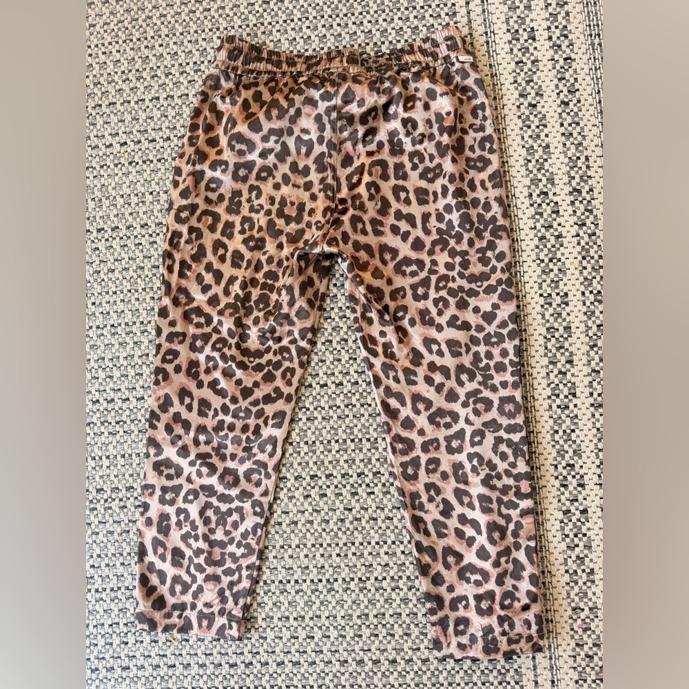 MOTHER The Lounger Leopard Print Ankle
Track Pants In Wildcat L - Picture 6 of 8